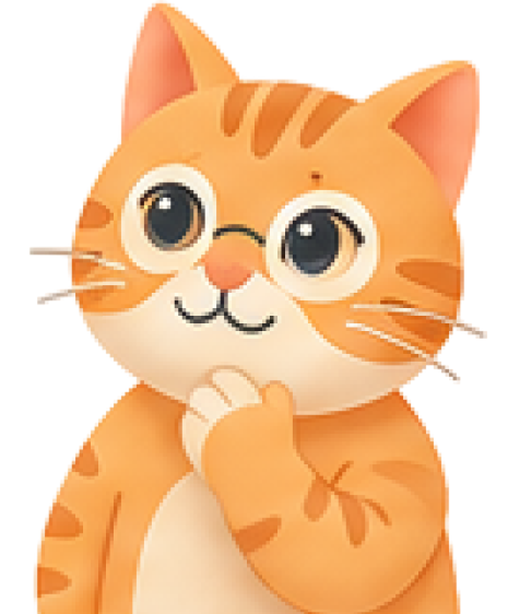 正在思考回饋的 CAT-able 貓咪角色